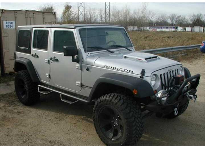 J0764 07-18 WRANGLER JK 4DR NERF STEP(W2W)TEXTURED FINISH