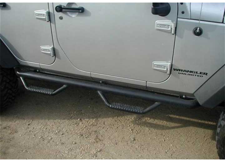 J0764 07-18 WRANGLER JK 4DR NERF STEP(W2W)TEXTURED FINISH