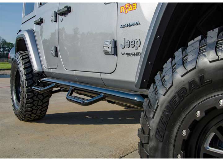 J1866 18-C WRANGLER JL 4 DOOR SUV GAS SRW 3IN NERF STEP, WHEEL 2 WHEEL, TEXTURED BLACK