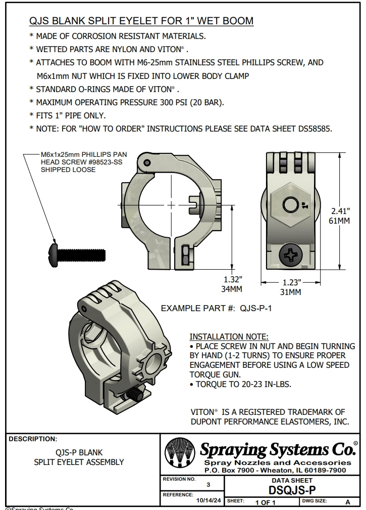 TeeJet QJS P 1  443035